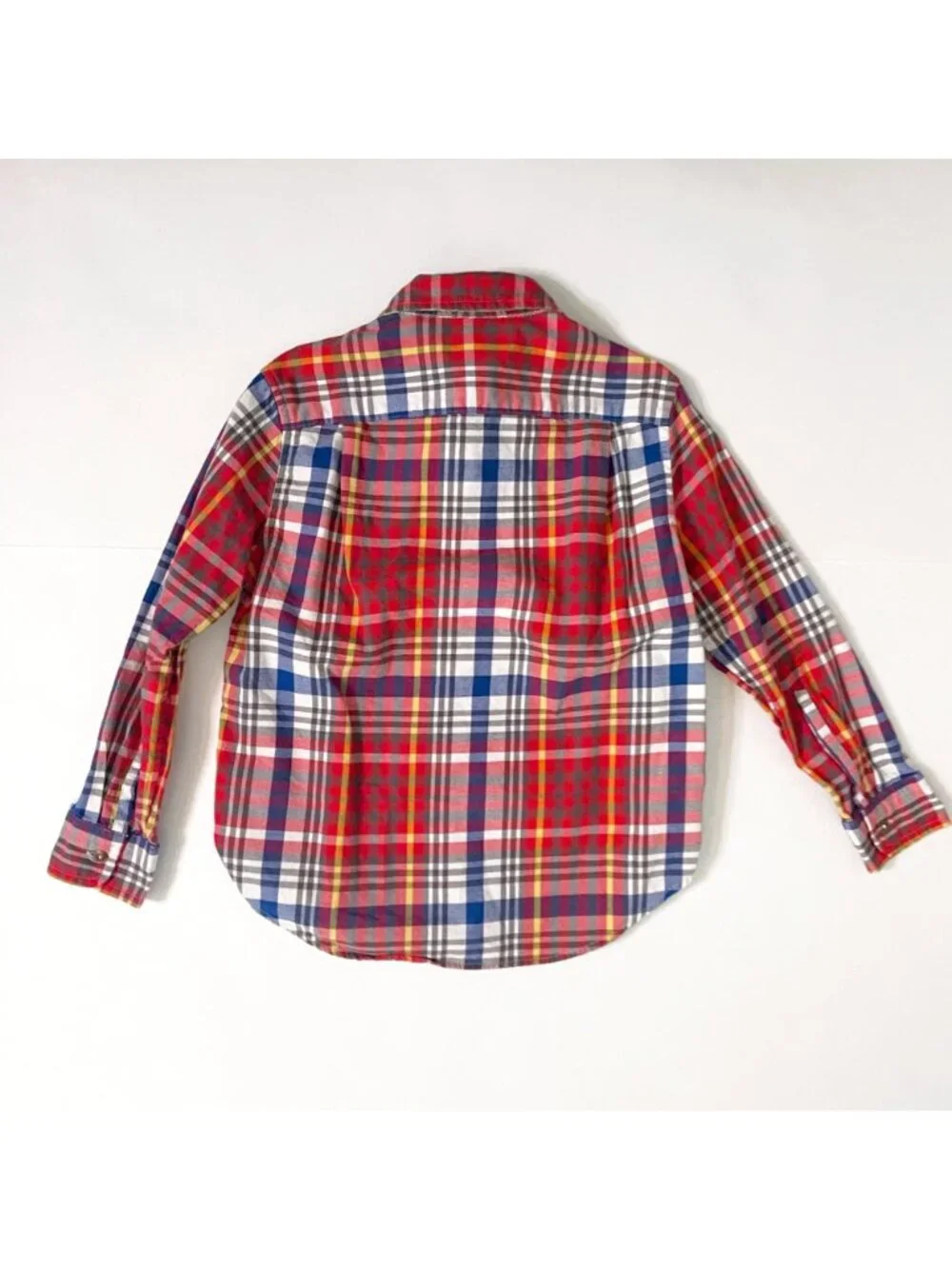 Ralph Lauren Boys Western Style Plaid Shirt, Size 5